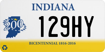 IN license plate 129HY