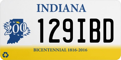 IN license plate 129IBD