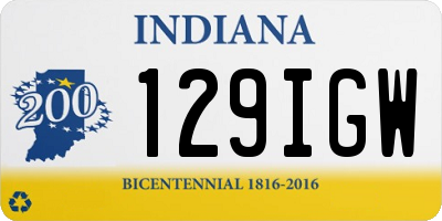 IN license plate 129IGW