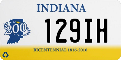 IN license plate 129IH