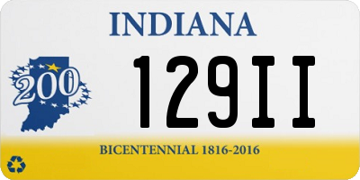 IN license plate 129II