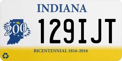 IN license plate 129IJT