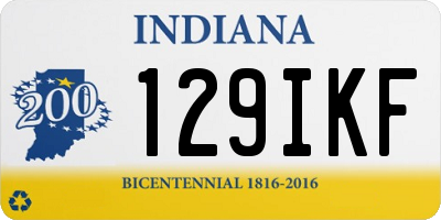 IN license plate 129IKF