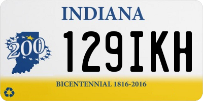 IN license plate 129IKH
