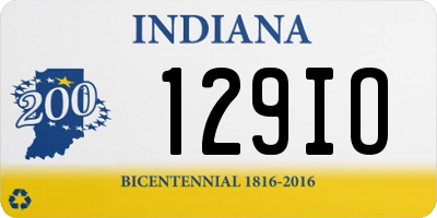 IN license plate 129IO