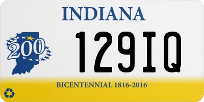 IN license plate 129IQ