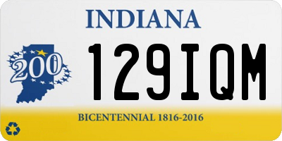 IN license plate 129IQM