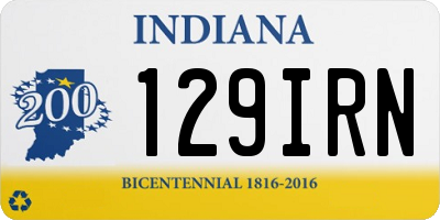 IN license plate 129IRN