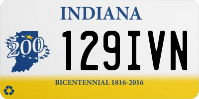 IN license plate 129IVN