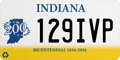 IN license plate 129IVP
