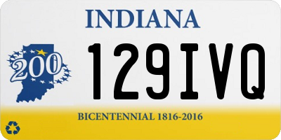 IN license plate 129IVQ