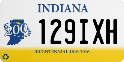 IN license plate 129IXH