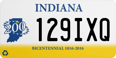 IN license plate 129IXQ