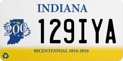 IN license plate 129IYA