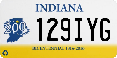 IN license plate 129IYG
