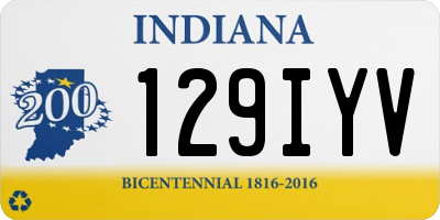 IN license plate 129IYV
