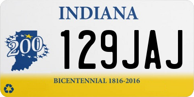 IN license plate 129JAJ