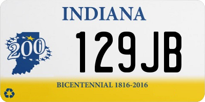 IN license plate 129JB
