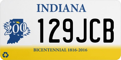 IN license plate 129JCB