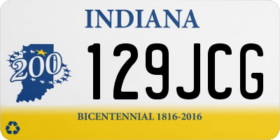 IN license plate 129JCG