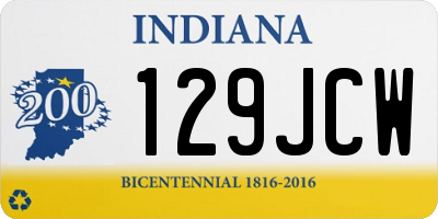 IN license plate 129JCW