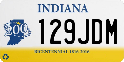 IN license plate 129JDM