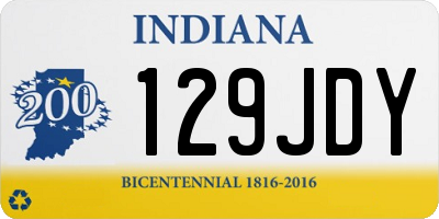 IN license plate 129JDY