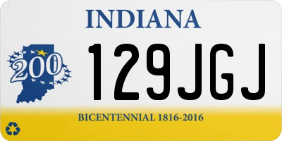 IN license plate 129JGJ