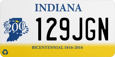 IN license plate 129JGN