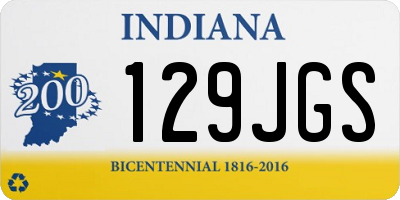 IN license plate 129JGS