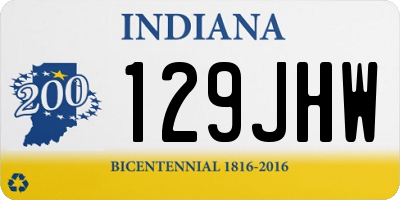 IN license plate 129JHW