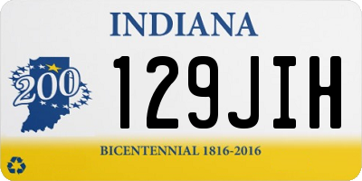 IN license plate 129JIH