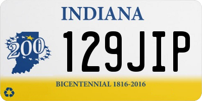 IN license plate 129JIP