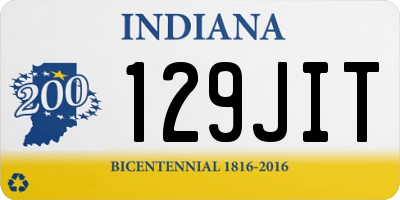 IN license plate 129JIT