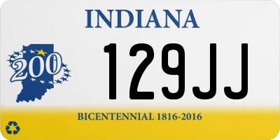 IN license plate 129JJ
