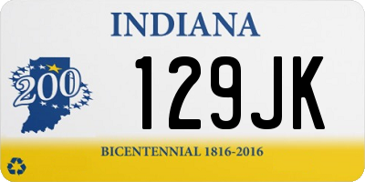 IN license plate 129JK