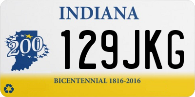 IN license plate 129JKG