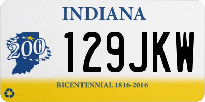 IN license plate 129JKW