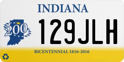 IN license plate 129JLH
