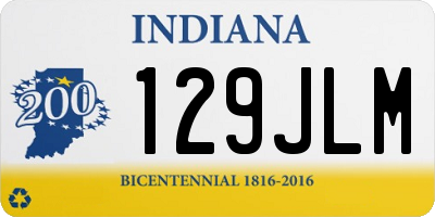 IN license plate 129JLM