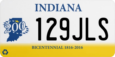 IN license plate 129JLS