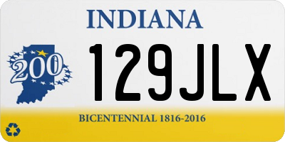IN license plate 129JLX