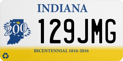 IN license plate 129JMG