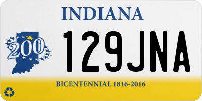 IN license plate 129JNA