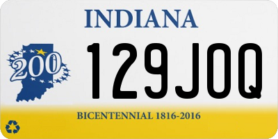 IN license plate 129JOQ