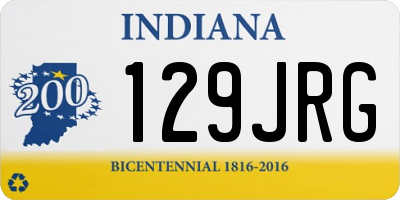 IN license plate 129JRG
