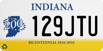 IN license plate 129JTU