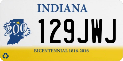 IN license plate 129JWJ