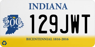 IN license plate 129JWT