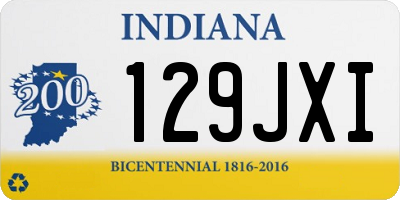 IN license plate 129JXI